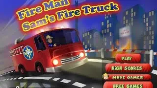 FireMan Sam Fire Truck Car Games Games For Kids - Gry Dla Dzieci