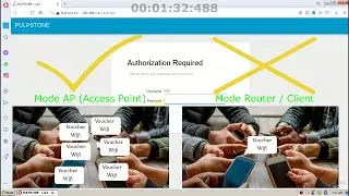 setting the pulpstone router as an access point for transmitting wifi vouchers