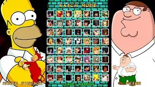 ☆ HOMER SIMPSON VS PETER ☆ Shingo Fighter Community Mugen Version
