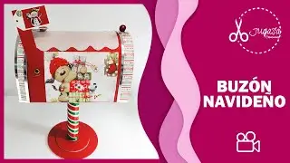 Creando Magia Navideña: Buzón para Cartas Especiales 🎄✨ | Scrapbooking | JUGASA