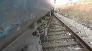 Train  track changing caught in GOPRO