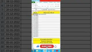 How To Quickly Convert Excel Date into Words 