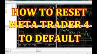 How to Reset Meta Trader to Default Setting