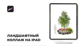 Открытый урок Ландшафтный коллаж в Procreate  #коллажи#прокриэйт#пнг#стилус#ландшафтныйпроект