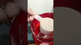 Whey Protein mixed with Banana and Apple