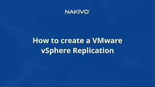 How to Create a VMware vSphere Replication Job