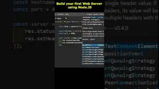 First Node.js Web Server | Node.js Tutorial for Beginners  