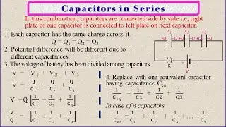 Series Combination of Capacitors