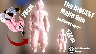Giant kid Majin Buu - DBZ - 3D Printed Figure - 3D Print Timelapse - Ep.39 [D4thDimension]