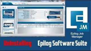 Uninstalling Epilog Laser Software Suite