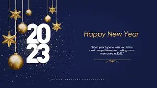 Happy New Year Poster Design | Pixellab Editing | Skystene Productions