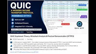 QUIC Explained with Wireshark | HTTP/3, TLS 1.3 & Packet Analysis | SIT202 6.3HD