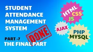 Student Attendance Management System-Complete project with source code