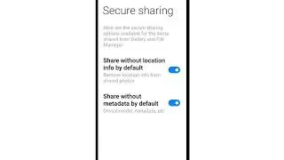 How To Set Secure Sharing Select Share without location info default | Remove location Shared Photo