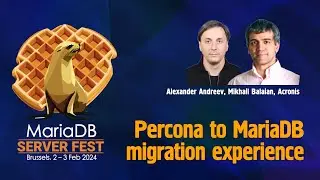 Percona to MariaDB migration experience - Acronis
