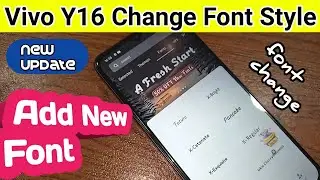 Vivo y16 change font style // Add new font vivo y16