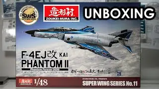 Zoukei-Mura F-4EJ Kai Phantom II Phantom Forever 1/48 Super Wing Series Model Kit Unboxing