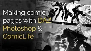 Making comic pages with DAZ Studio, Photoshop & ComicLife