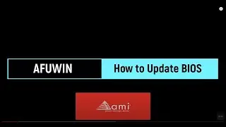 With AFUWIN you can easily upgrade your BIOS to American Megatrends BIOS.