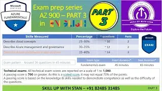 AZURE IN ENGLISH - EXAM PREP SERIES - AZ 900 - PART 3