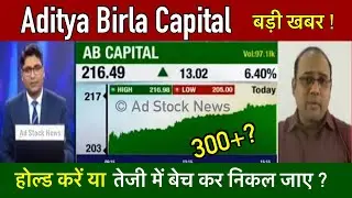 Aditya Birla Capital share latest news,Bold or sell ? Ab capital share latest news today