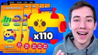 5x GRÖßTES ANGEBOT kaufen! 🔥 Wie viele BRAWLER aus 110x MEGABOX? | Brawl Stars deutsch