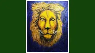 Draw portrait of Lion face with oil pastel colour #portraitdrawing #lionfacedrawing #pasteldrawing