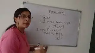 Python Pandas Series part-2