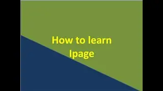How to learn inpage 2020 /create table  / working  inpage