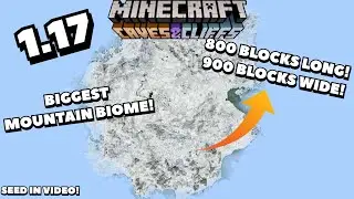 THE CRAZIEST MOUNTAIN BIOME SEED EVER! | Minecraft Bedrock 1.17