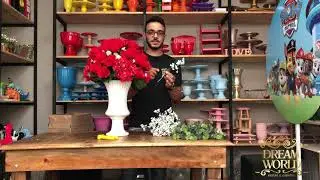 Como fazer arranjo de flores artificiais - Ivo Júnior DW