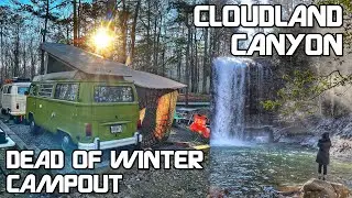 Westfalia Camping at Cloudland Canyon State Park - Dead of Winter 2022
