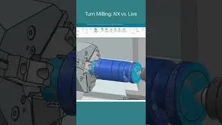 Turn Milling in NX CAM vs. Live on the Machine 🦾