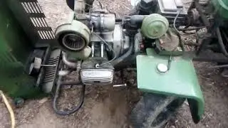 Самодельный трактор с двигателем от мотоцикла Днепр