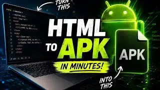 How To Convert HTML Project Into An APK | Sawwqib Codes