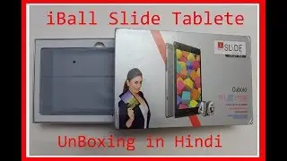 2018 Unboxing & review iball slide tablet in hindi  happy new year 😋