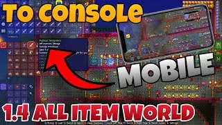 How To Get A FREE Terraria ALL ITEM WORLD on PS4 - Terraria 1.4