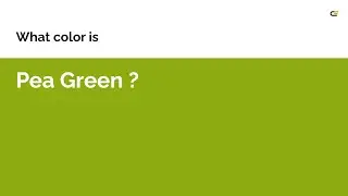 Pea Green color 