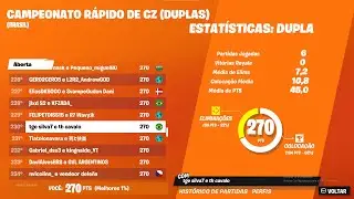 MEU MELHOR CAMPONATO NO FORTNITE