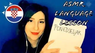 ASMR | Croatian Language Lesson - Days Of The Week (Sharpie On Paper, Crinkle Sounds)