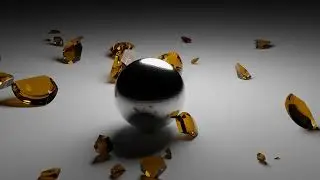 Smashing a glass ball with a metal ball
