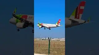 Airbus A320 TAP Portugal ✈️ #airport #lisboa #shorts
