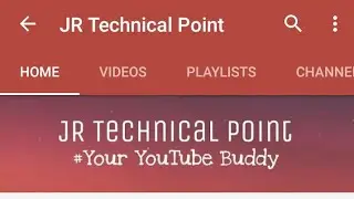 How to apply banner on your YouTube channel new method || Quick and easy || JR Technical Point