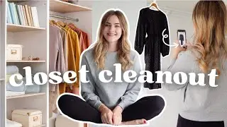 2024 CLOSET CLEANOUT 👗 decluttering my entire wardrobe | capsual wardrobe, owning less