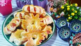 САМЫЕ ВКУСНЫЕ СОСИСКИ В ТЕСТЕ. НЕОБЫЧНАЯ ПОДАЧА  