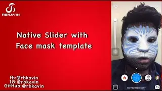 Native Slider with default Template || Spark AR v76 || rbkavin