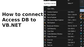 Tips to connect Access database in Visual Basic (VB.Net)