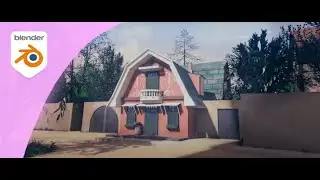 Anime Environment creation in Blender 2.8 | Whisper of Heart |耳をすませば|Eevee render