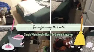 Mobile Home Bedroom Makeover for $200 | 2017 Single Wide Mobile Home: Boho Farmhouse