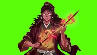 Demon Slayer Yoriichi Green Screen